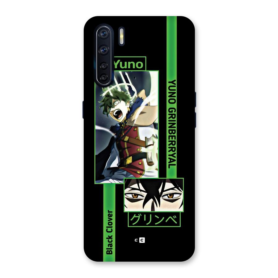 Yuno Black Clover Back Case for Oppo F15