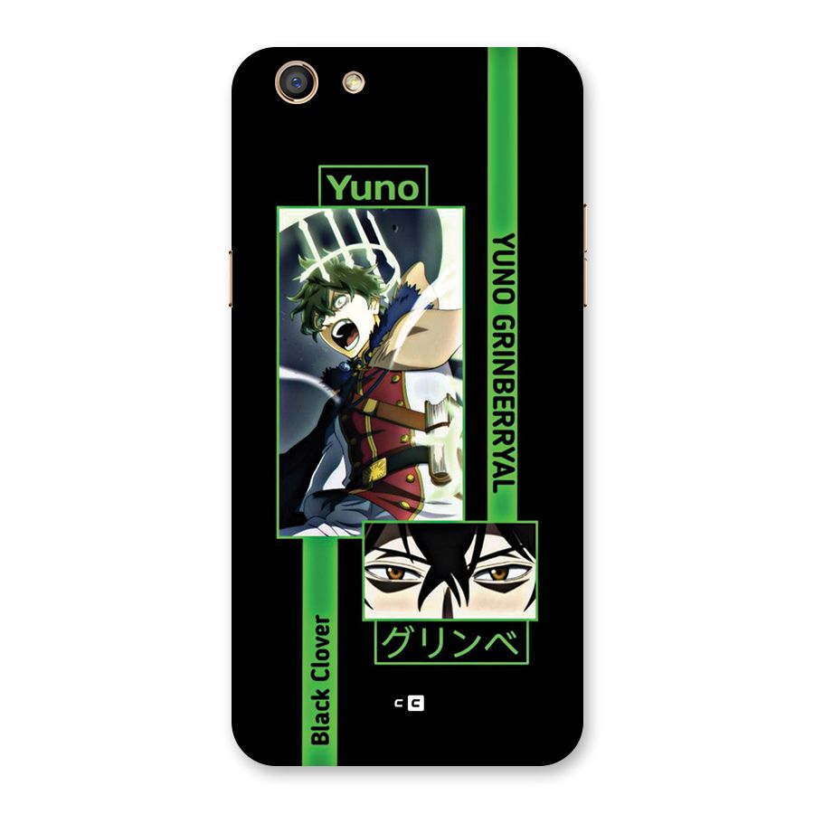 Yuno Black Clover Back Case for Oppo F3
