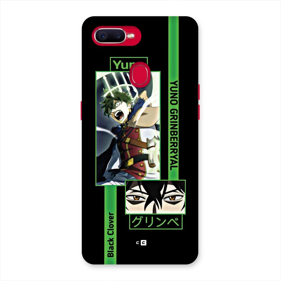 Yuno Black Clover Back Case for Oppo F9 Pro