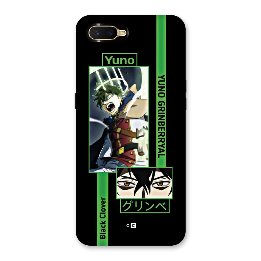 Yuno Black Clover Back Case for Oppo K1