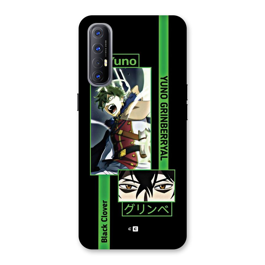 Yuno Black Clover Back Case for Oppo Reno3 Pro