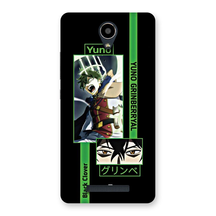 Yuno Black Clover Back Case for Redmi Note 2