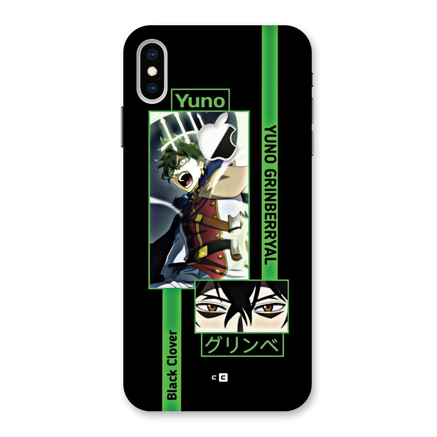 Yuno Black Clover Back Case for iPhone XS Max Apple Cut