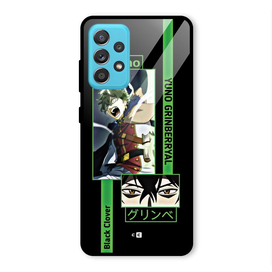 Yuno Black Clover Glass Back Case for Galaxy A52s 5G