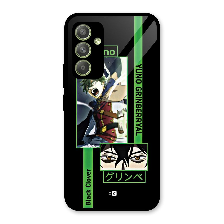 Yuno Black Clover Glass Back Case for Galaxy A54