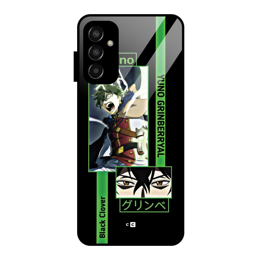 Yuno Black Clover Glass Back Case for Galaxy F13