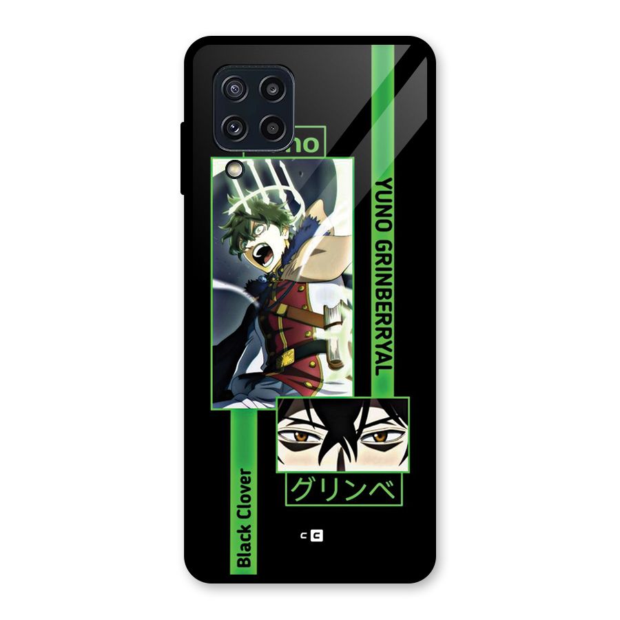 Yuno Black Clover Glass Back Case for Galaxy M32