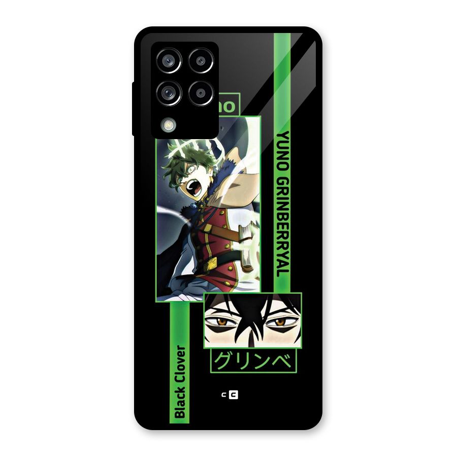 Yuno Black Clover Glass Back Case for Galaxy M53 5G