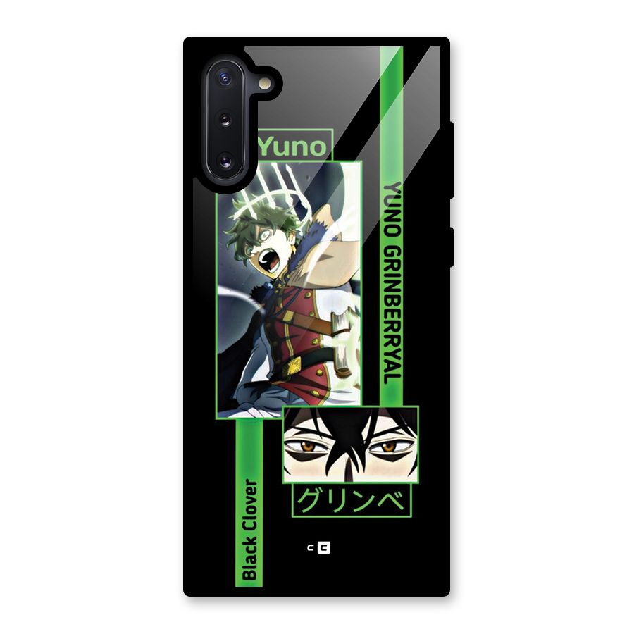 Yuno Black Clover Glass Back Case for Galaxy Note 10
