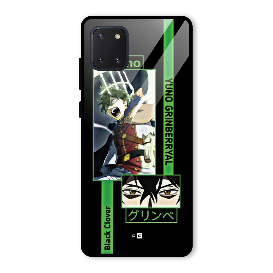 Yuno Black Clover Glass Back Case for Galaxy Note 10 Lite