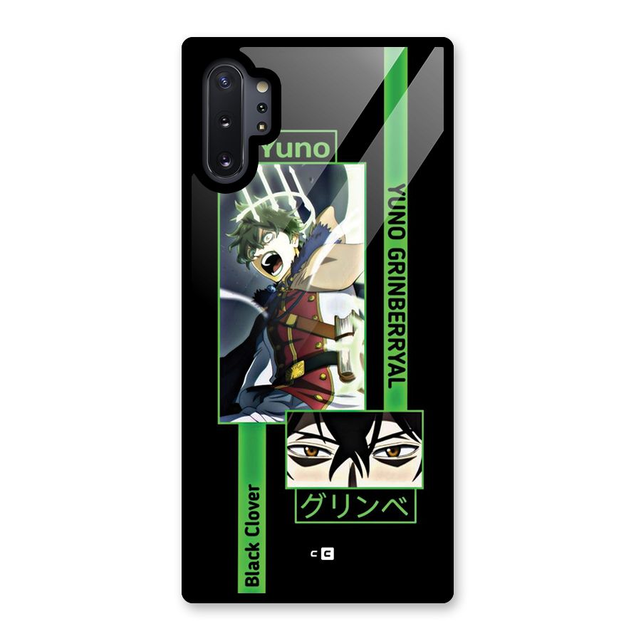 Yuno Black Clover Glass Back Case for Galaxy Note 10 Plus
