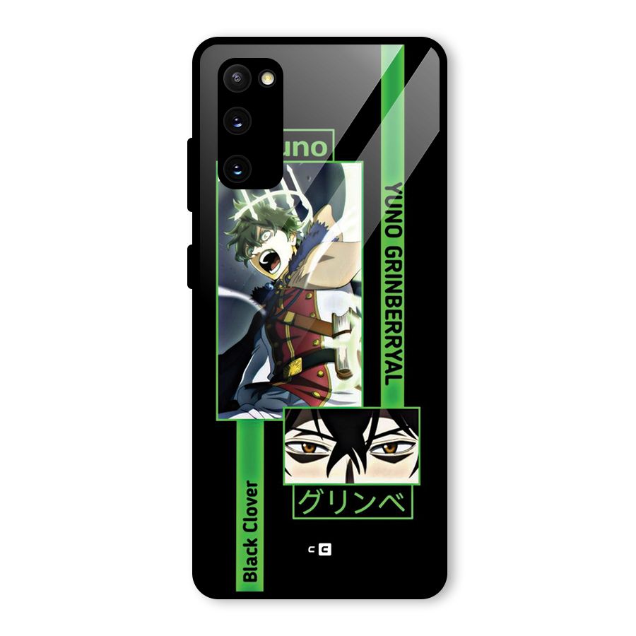Yuno Black Clover Glass Back Case for Galaxy S20 FE 5G