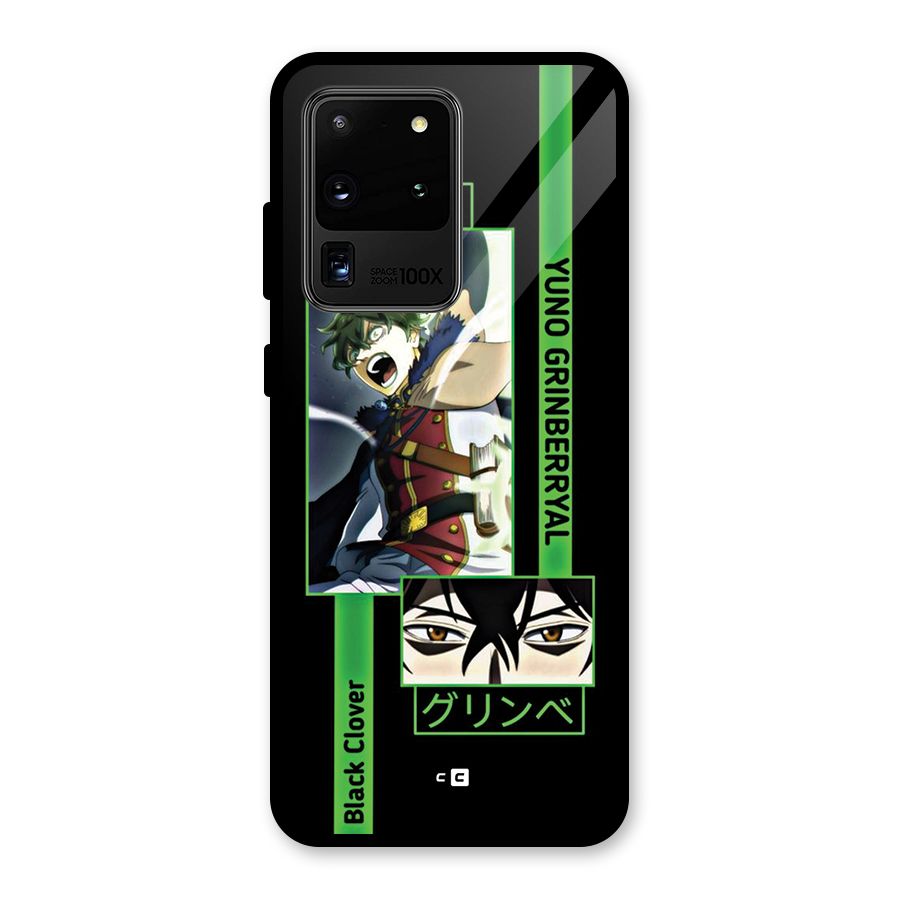 Yuno Black Clover Glass Back Case for Galaxy S20 Ultra