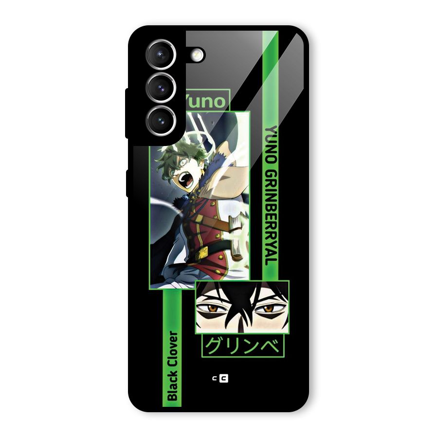Yuno Black Clover Glass Back Case for Galaxy S21 5G