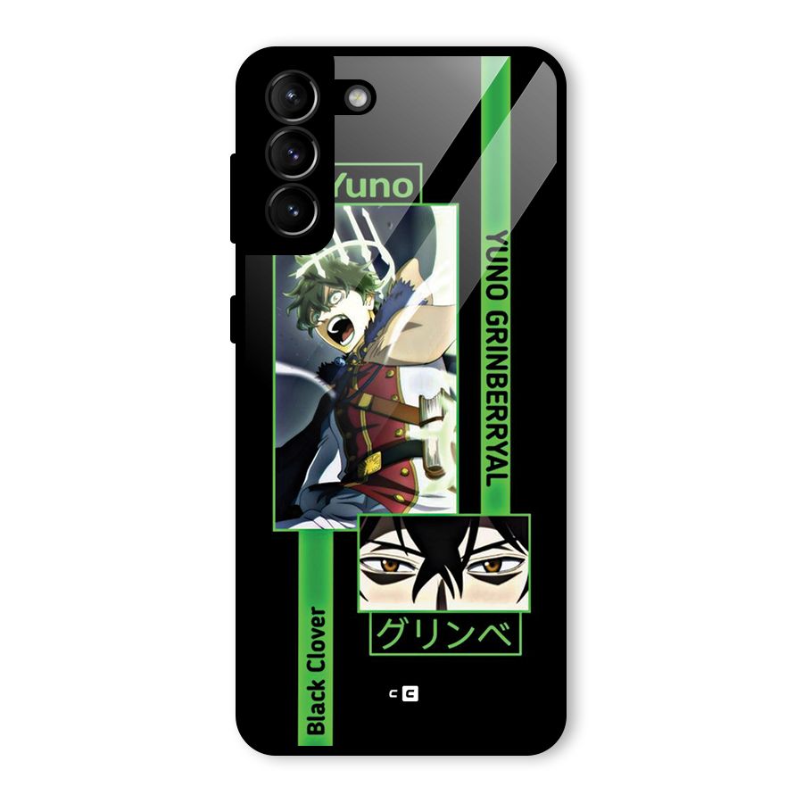 Yuno Black Clover Glass Back Case for Galaxy S21 Plus