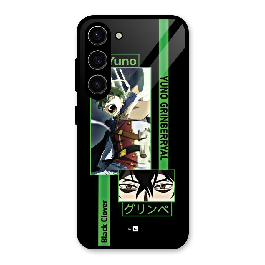 Yuno Black Clover Glass Back Case for Galaxy S23