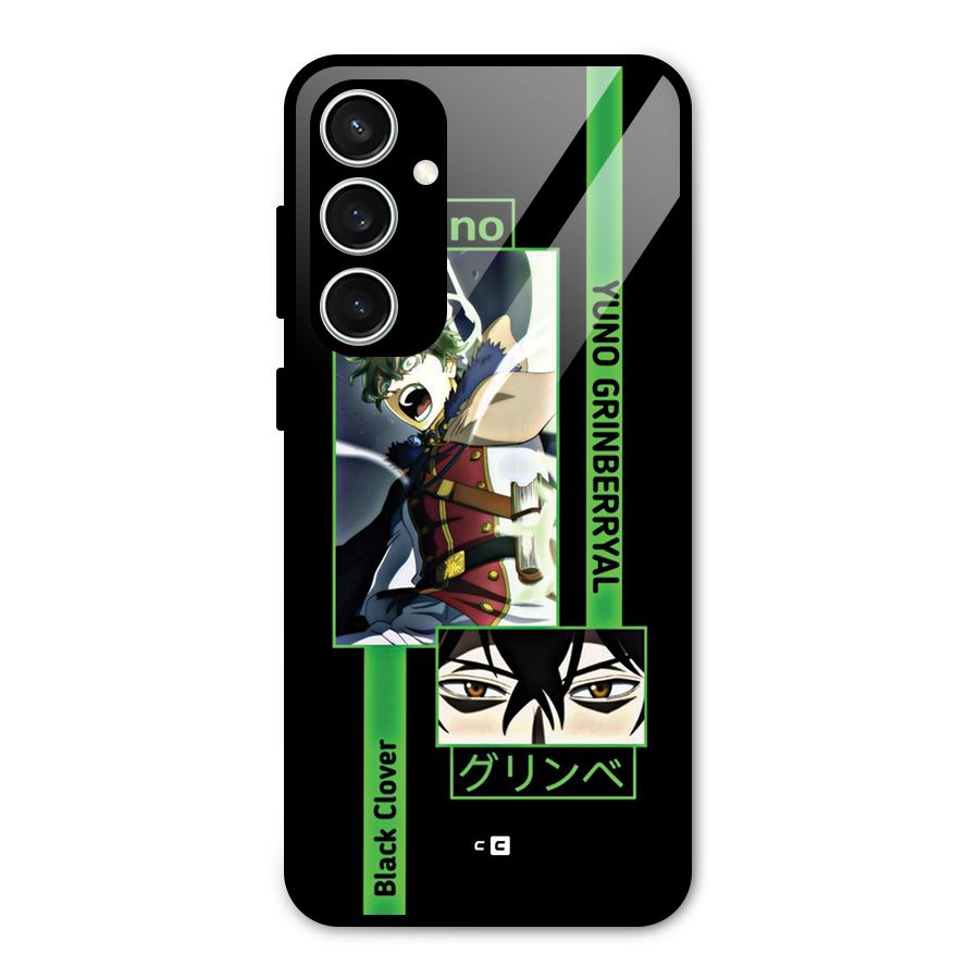 Yuno Black Clover Glass Back Case for Galaxy S23 FE