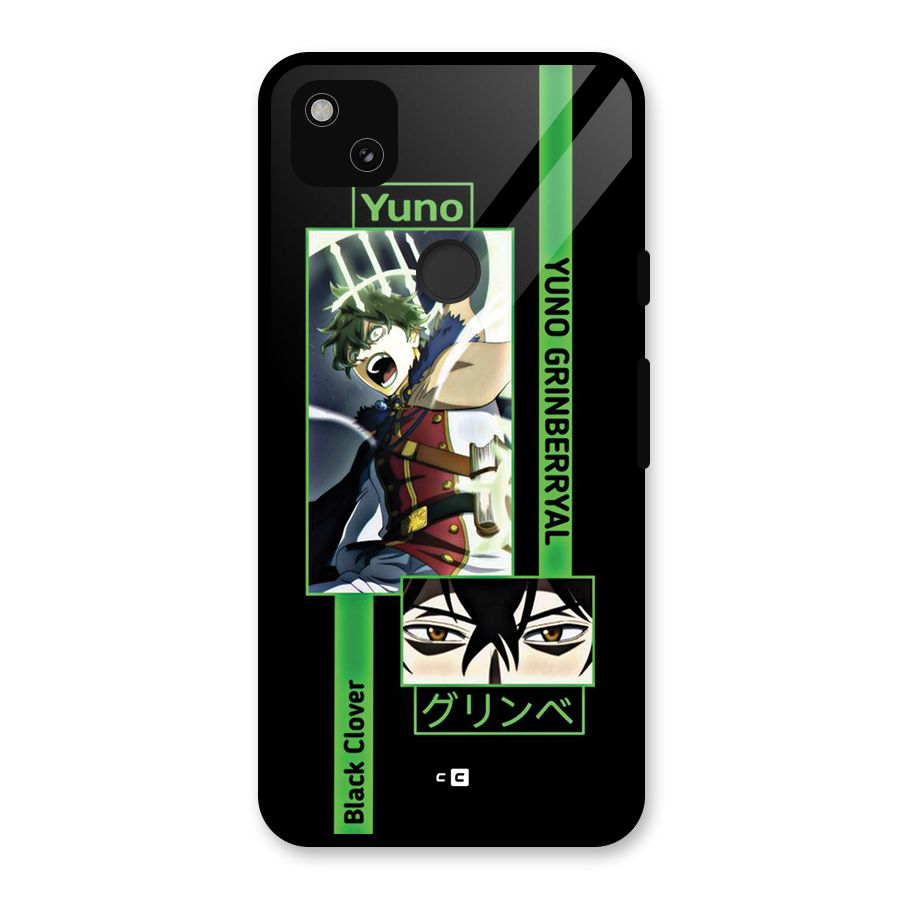 Yuno Black Clover Glass Back Case for Google Pixel 4a