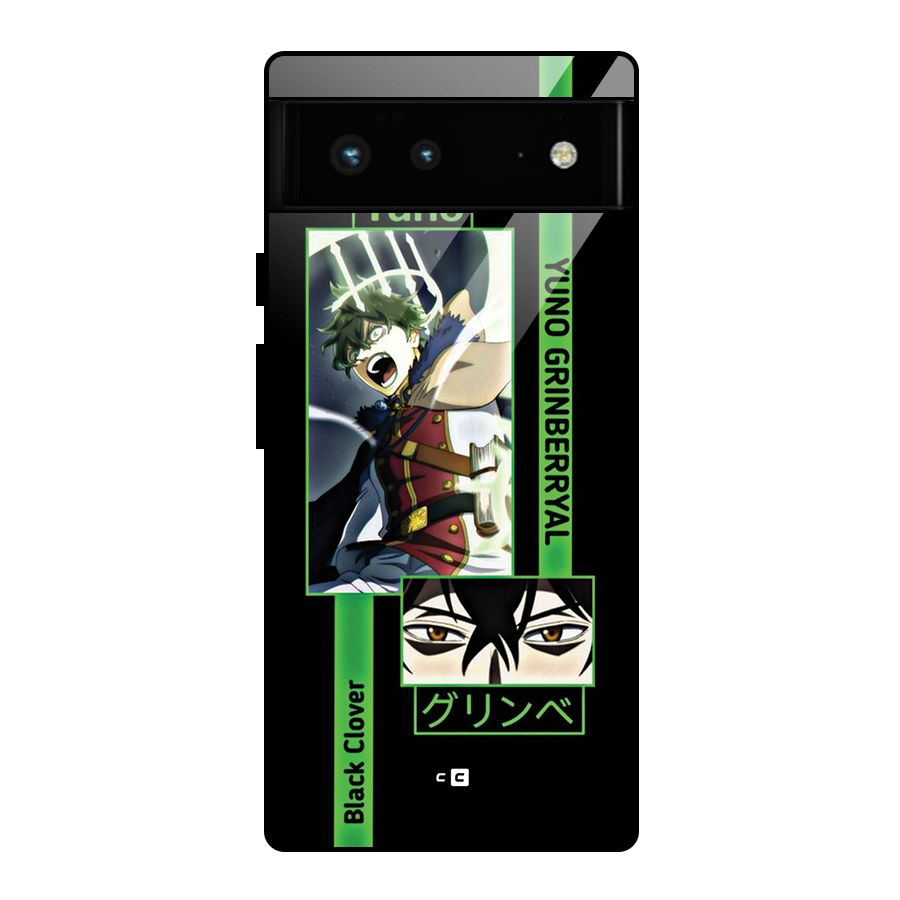 Yuno Black Clover Glass Back Case for Google Pixel 6