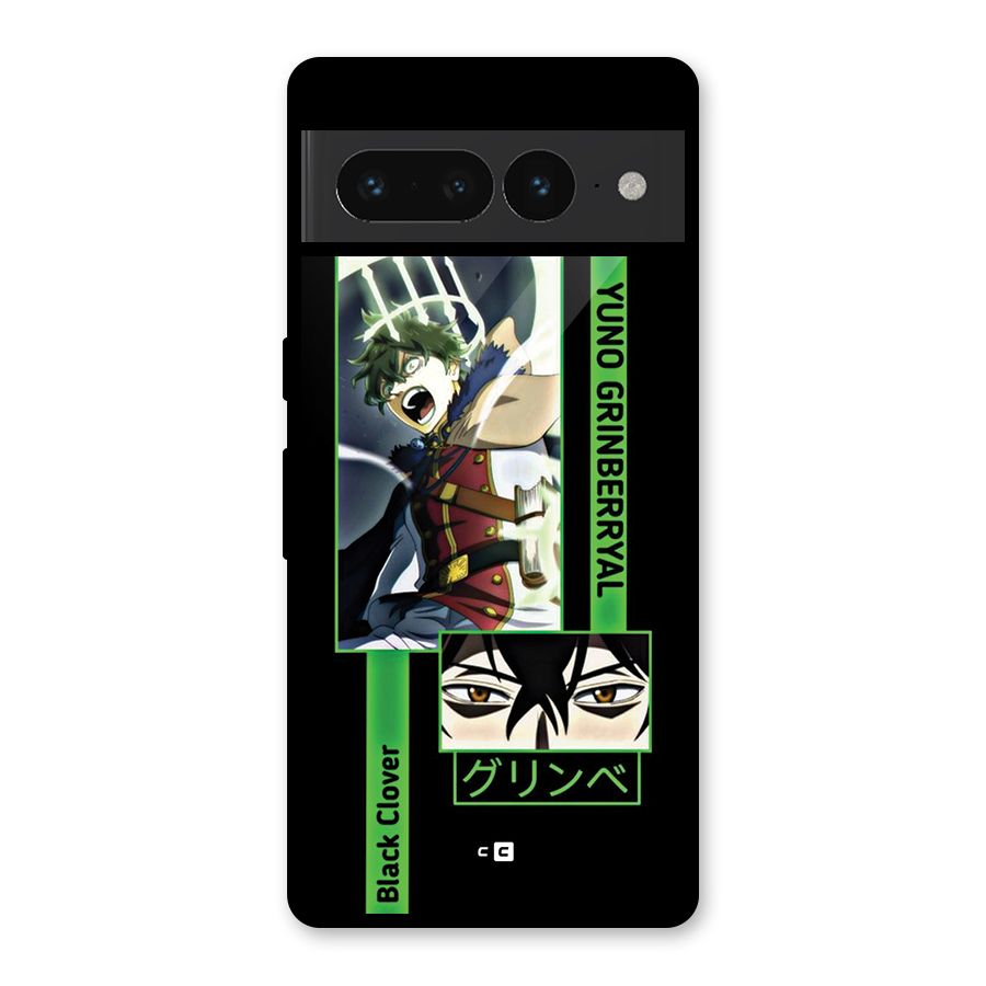 Yuno Black Clover Glass Back Case for Google Pixel 7 Pro