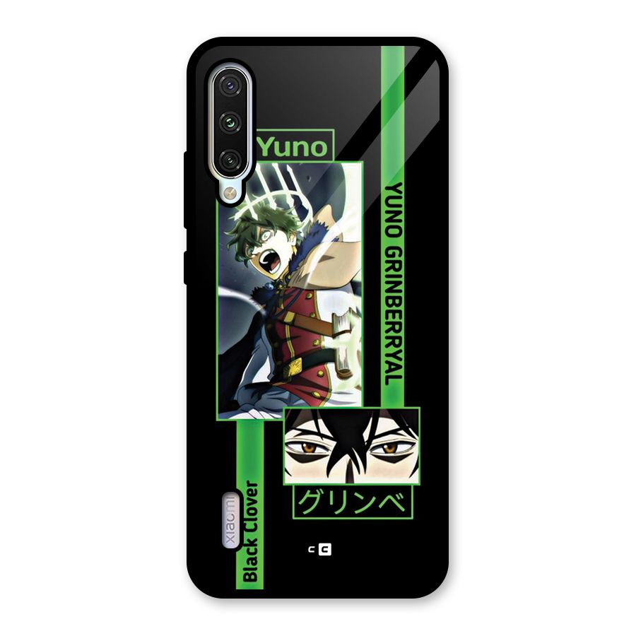 Yuno Black Clover Glass Back Case for Mi A3