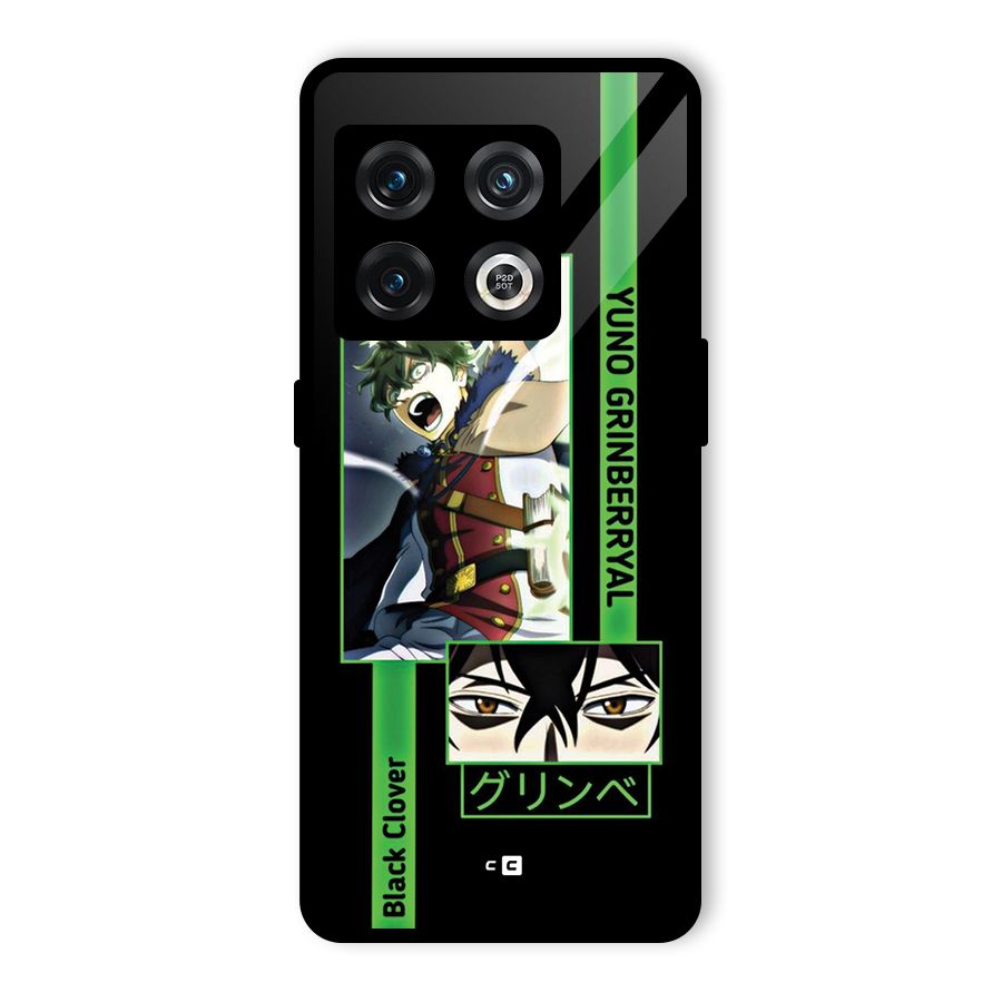 Yuno Black Clover Glass Back Case for OnePlus 10 Pro 5G