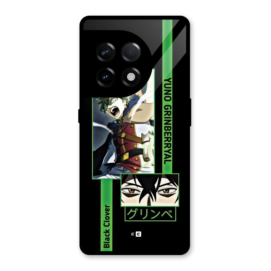 Yuno Black Clover Glass Back Case for OnePlus 11R