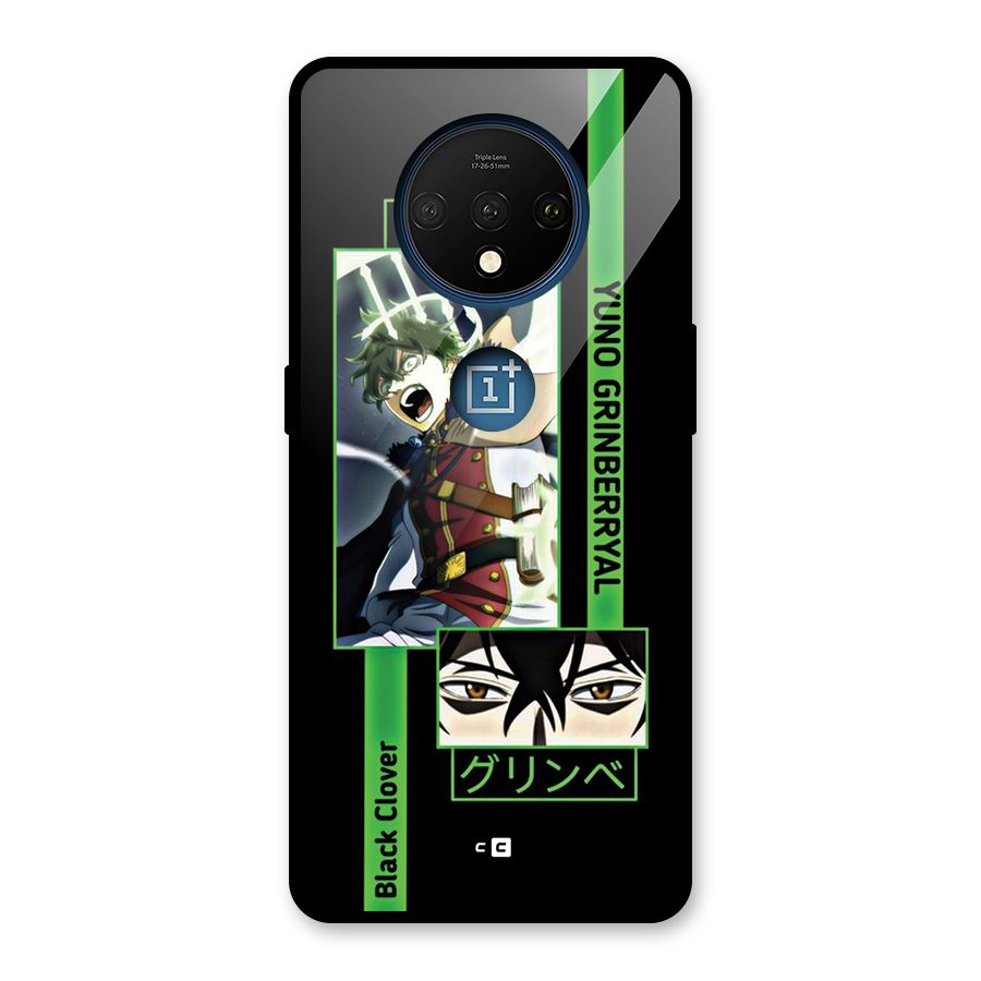 Yuno Black Clover Glass Back Case for OnePlus 7T