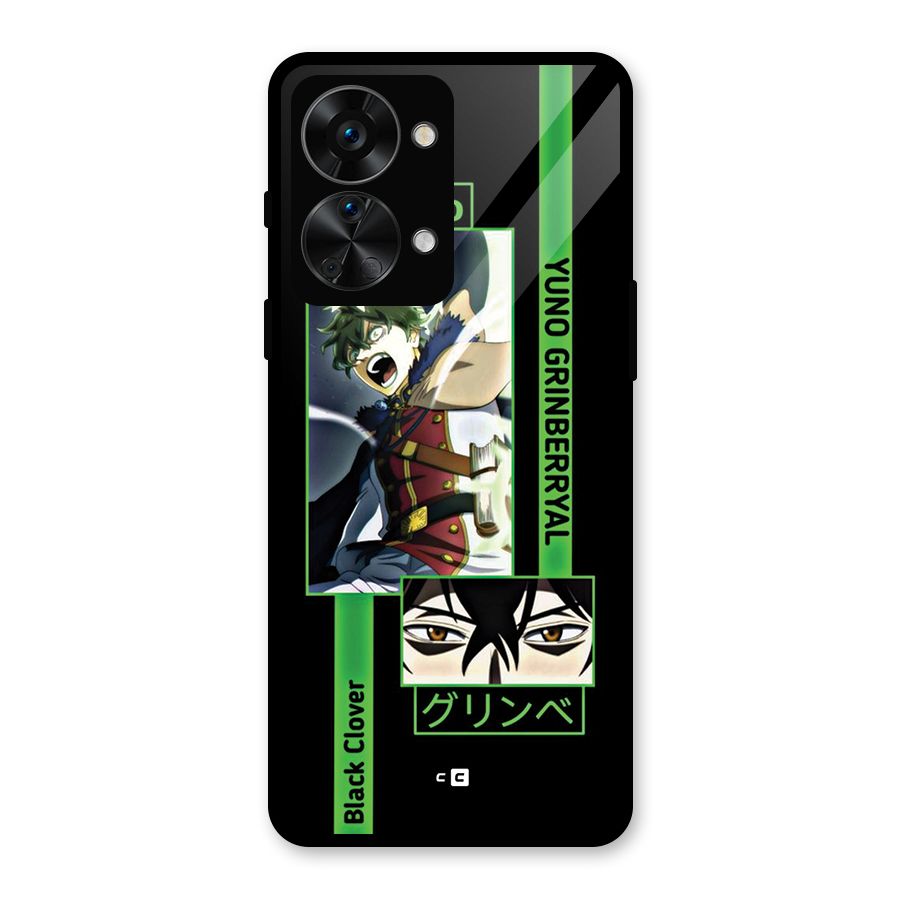 Yuno Black Clover Glass Back Case for OnePlus Nord 2T
