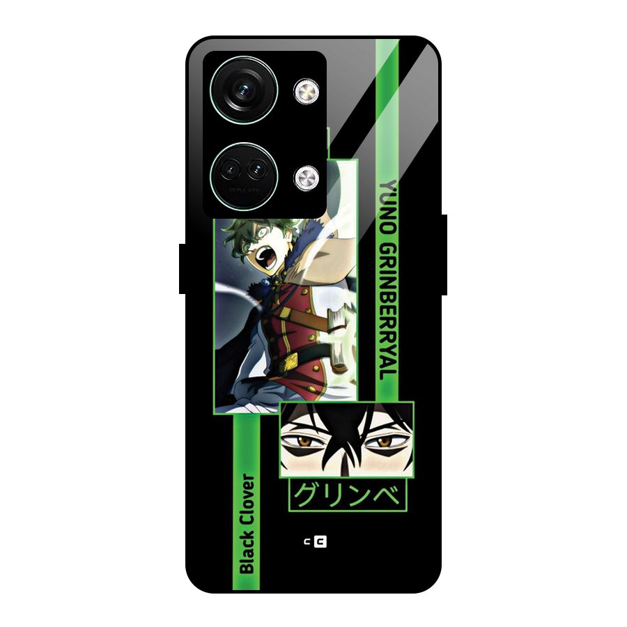 Yuno Black Clover Glass Back Case for Oneplus Nord 3