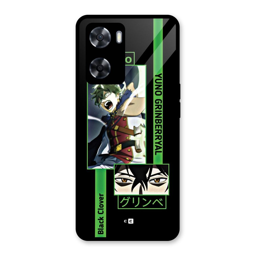Yuno Black Clover Glass Back Case for Oppo A57 2022