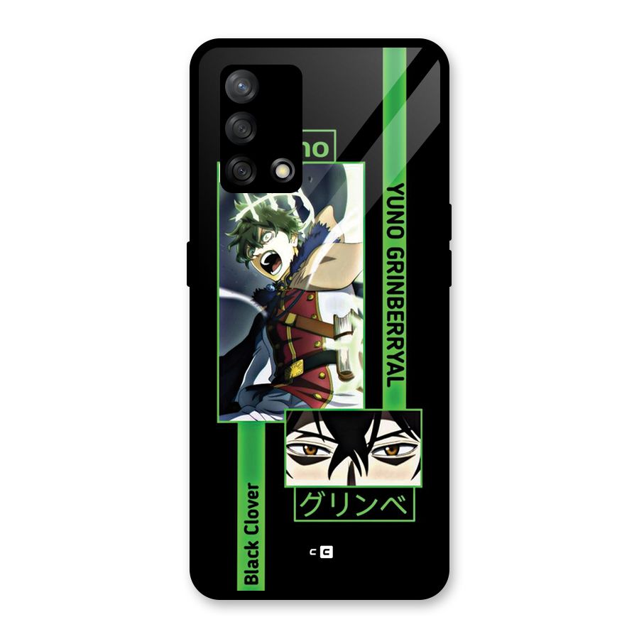 Yuno Black Clover Glass Back Case for Oppo F19