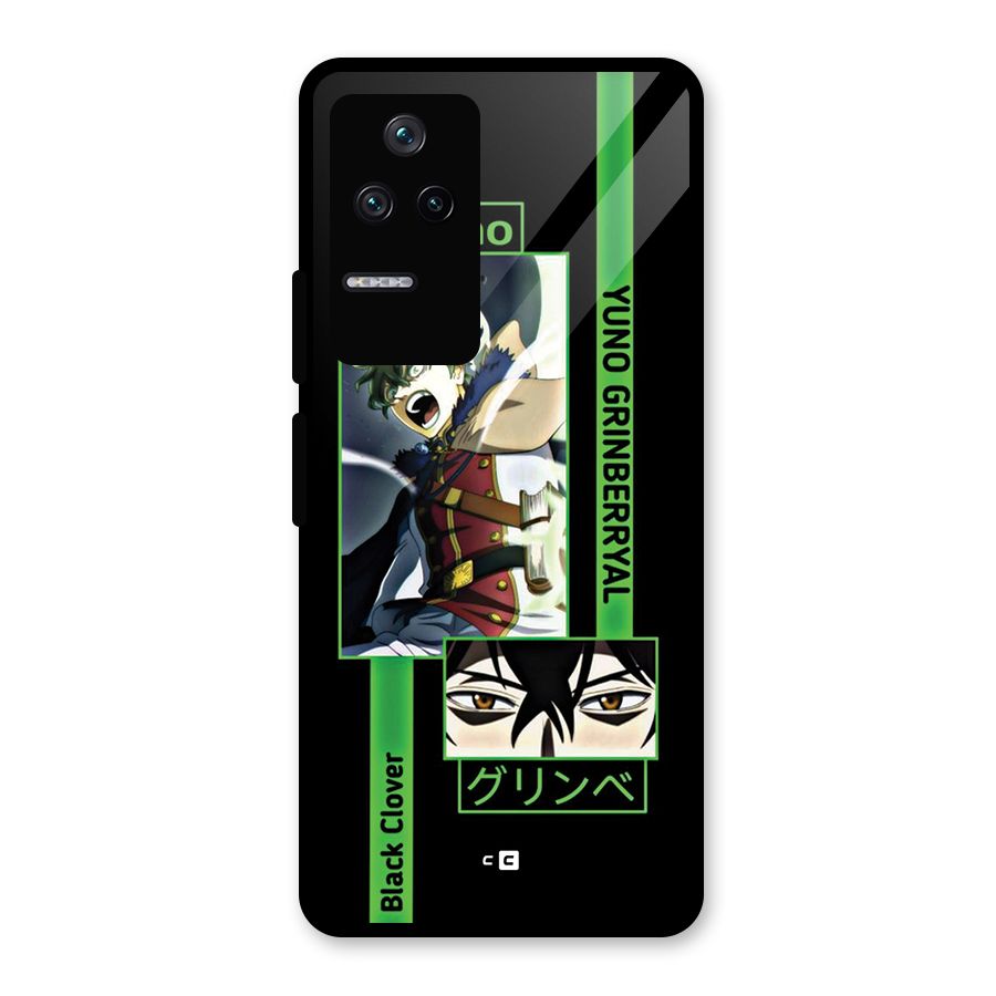 Yuno Black Clover Glass Back Case for Poco F4 5G