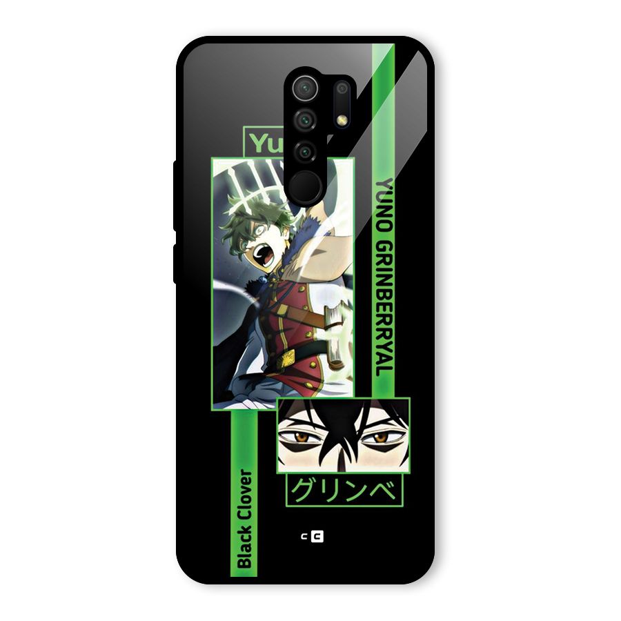 Yuno Black Clover Glass Back Case for Poco M2