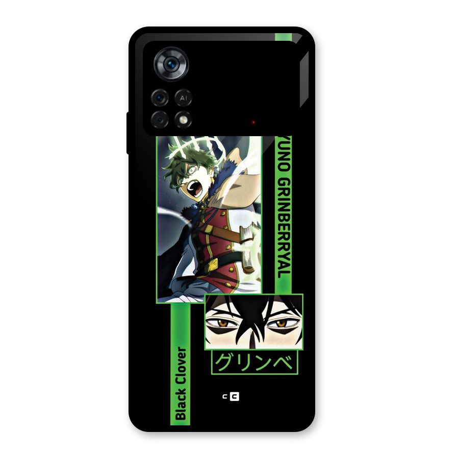 Yuno Black Clover Glass Back Case for Poco X4 Pro 5G