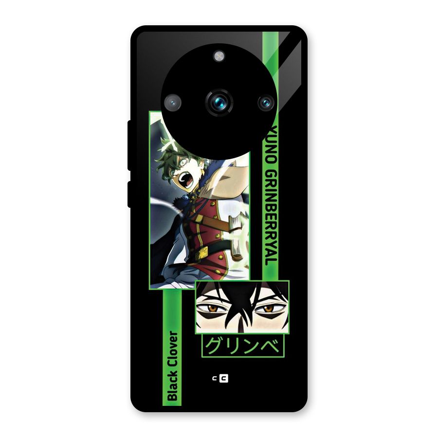 Yuno Black Clover Glass Back Case for Realme 11 Pro Plus