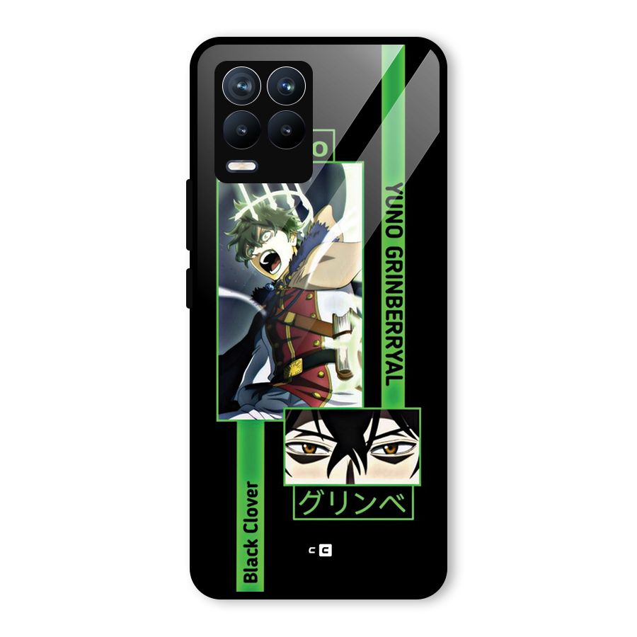 Yuno Black Clover Glass Back Case for Realme 8