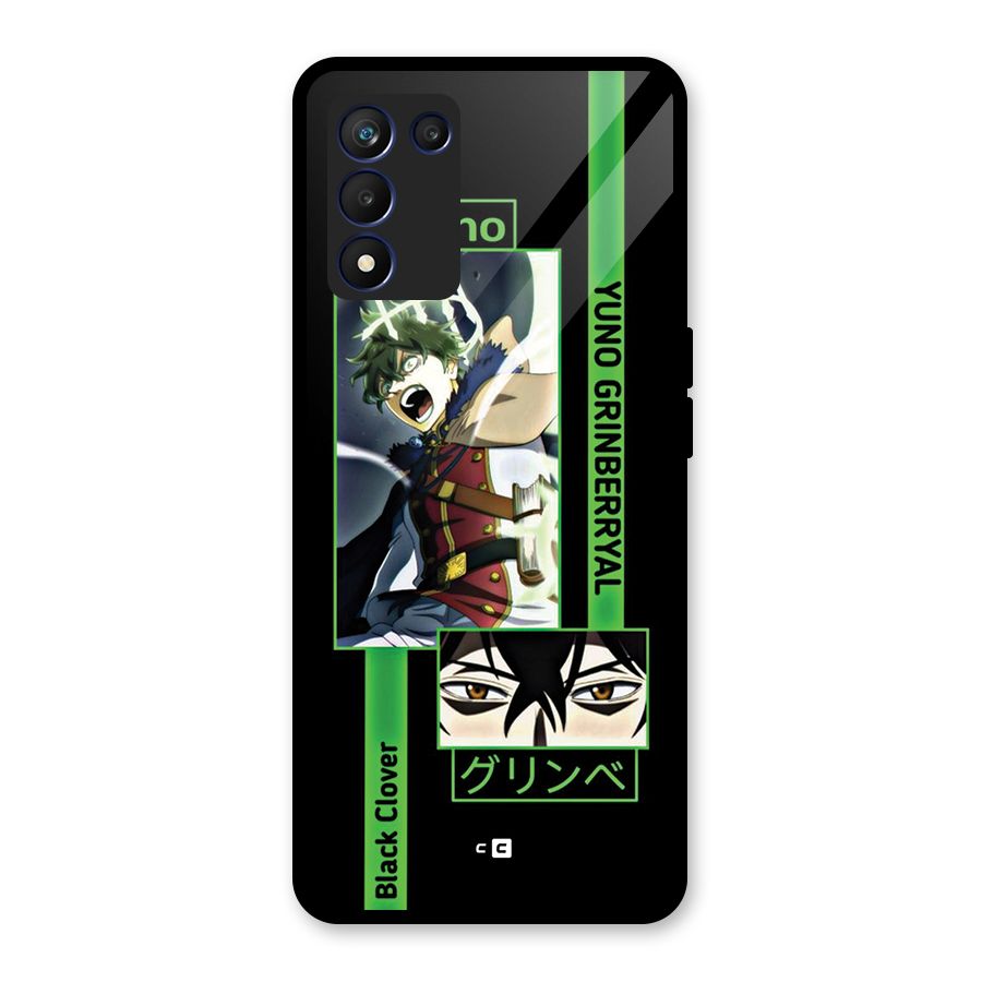 Yuno Black Clover Glass Back Case for Realme 9 5G Speed