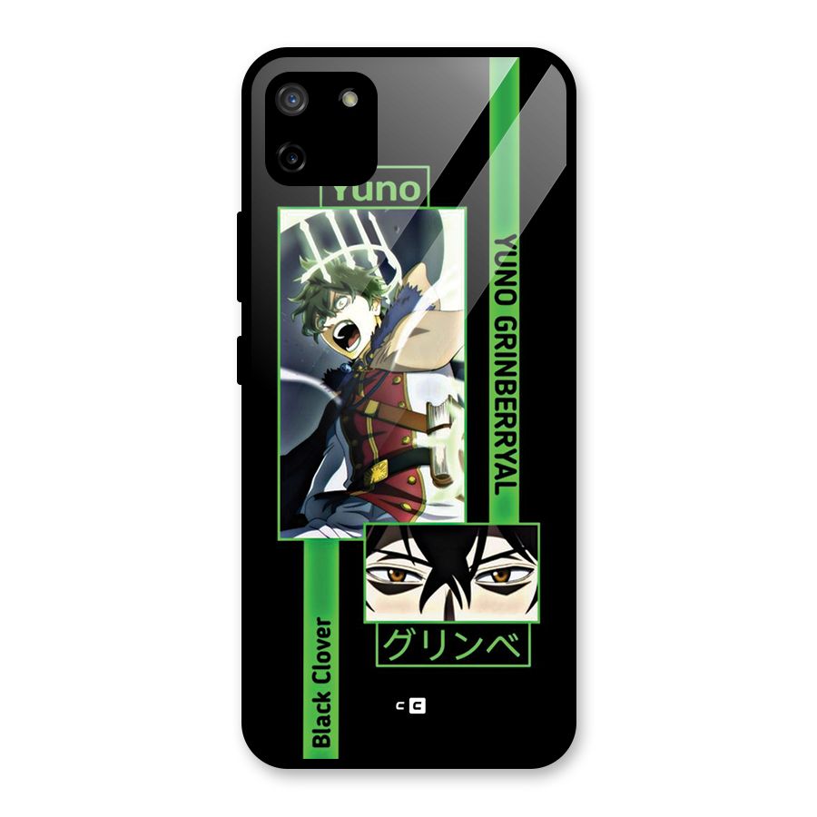 Yuno Black Clover Glass Back Case for Realme C11