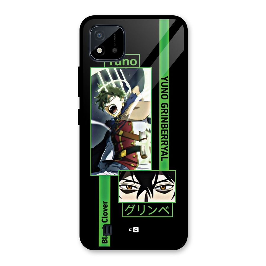 Yuno Black Clover Glass Back Case for Realme C11 2021