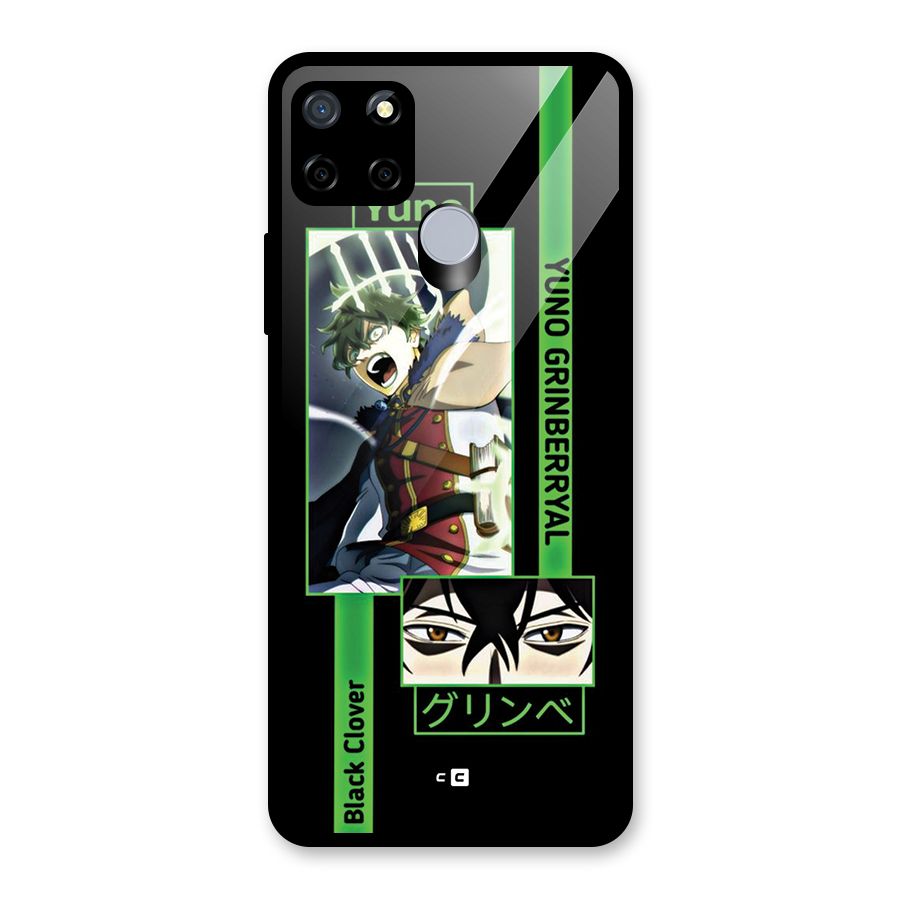 Yuno Black Clover Glass Back Case for Realme C15