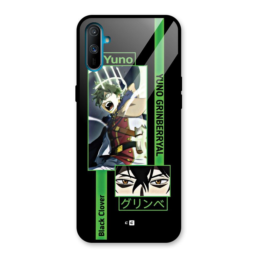Yuno Black Clover Glass Back Case for Realme C3