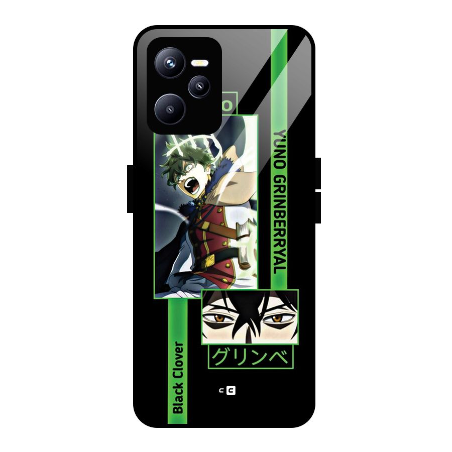 Yuno Black Clover Glass Back Case for Realme C35