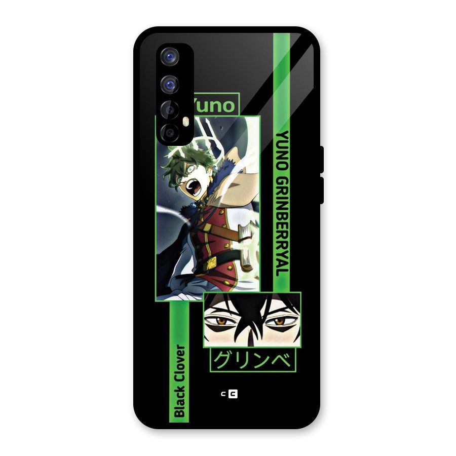 Yuno Black Clover Glass Back Case for Realme Narzo 20 Pro