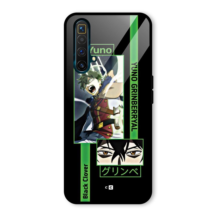 Yuno Black Clover Glass Back Case for Realme X3