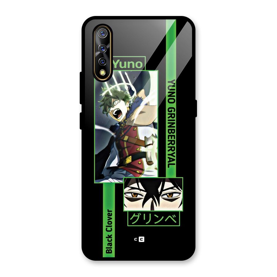 Yuno Black Clover Glass Back Case for Vivo S1