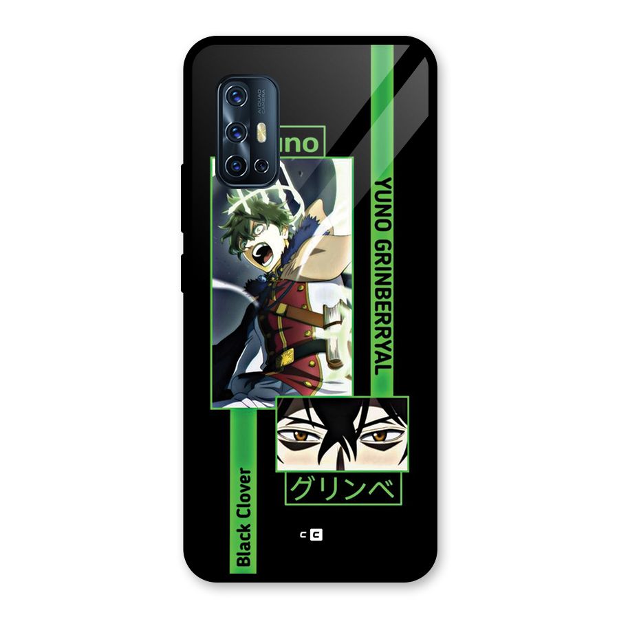 Yuno Black Clover Glass Back Case for Vivo V17