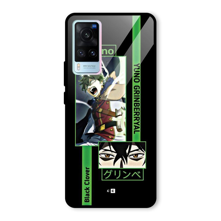 Yuno Black Clover Glass Back Case for Vivo X60