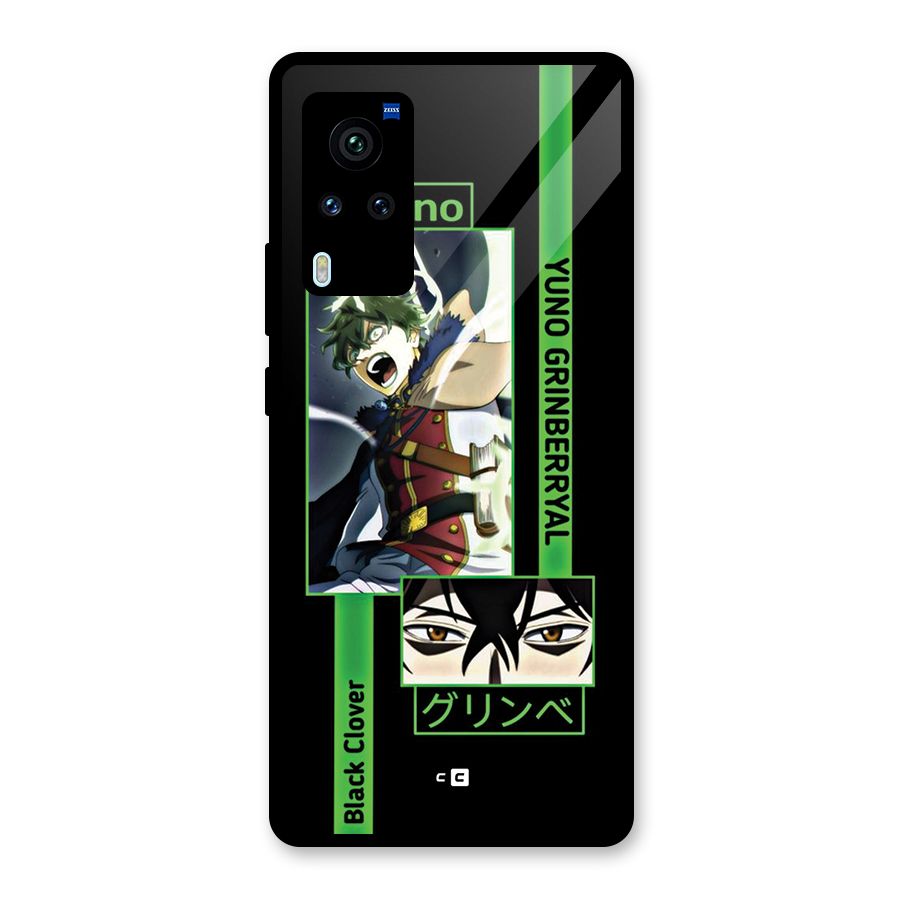 Yuno Black Clover Glass Back Case for Vivo X60 Pro
