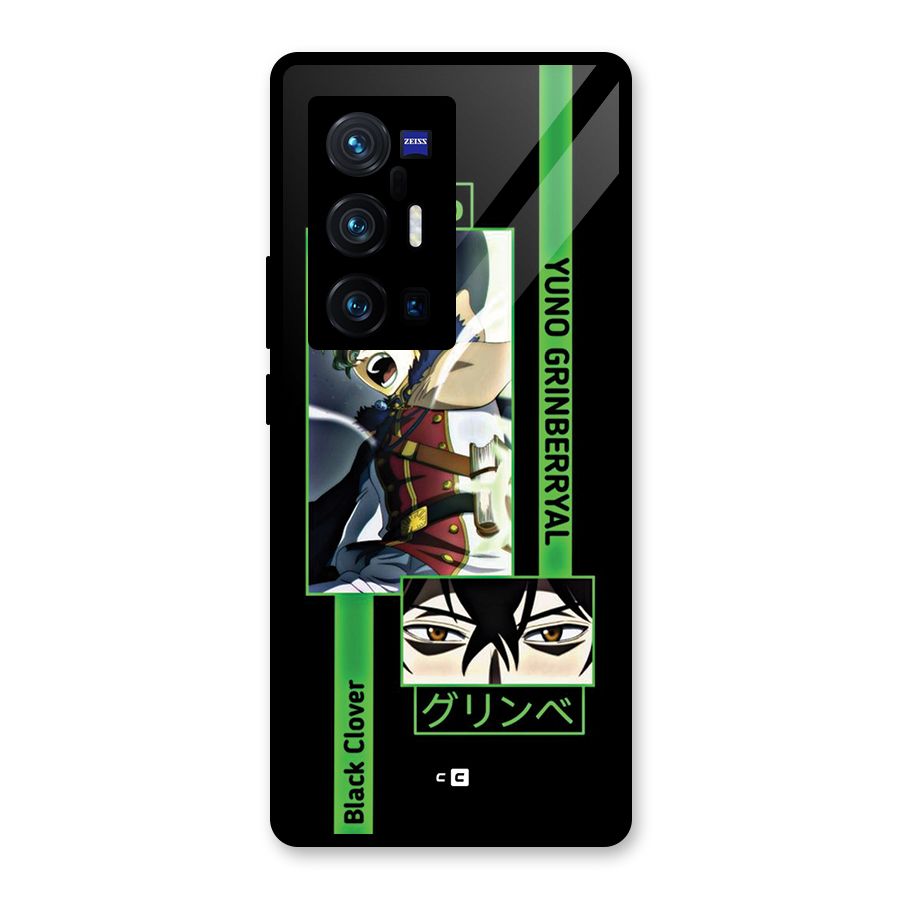 Yuno Black Clover Glass Back Case for Vivo X70 Pro Plus
